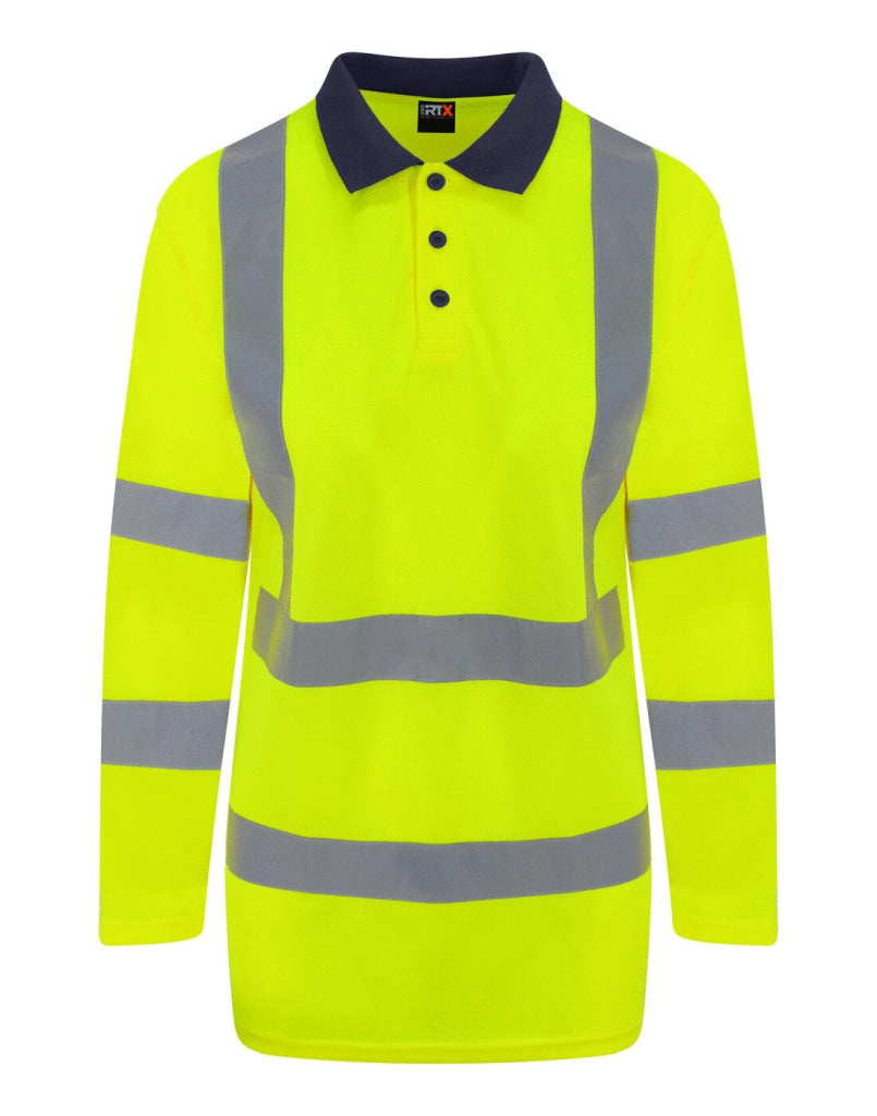 PRO RTX - High Visibility Hv Long Sleeve Polo Shirt - Lynendo Trade Store