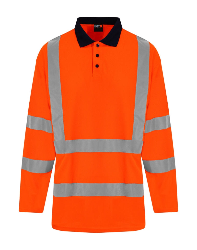 PRO RTX - High Visibility Hv Long Sleeve Polo Shirt - Lynendo Trade Store