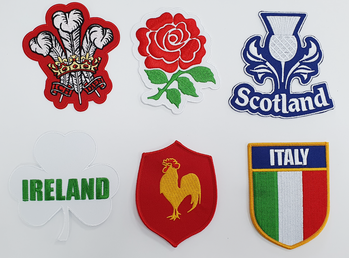 Six Nations Rugby Emblem Heat Seal Patch Badge Iron On Official Style
