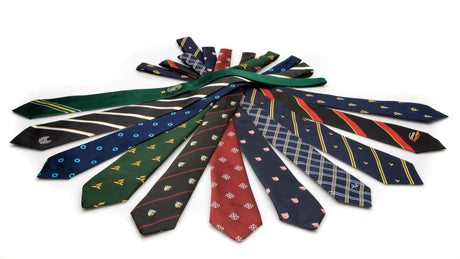 special ties,logo ties,striped ties,bespoke ties,club ties,custom made ties,woven ties,polyester silk ties,cravats & pocket sq