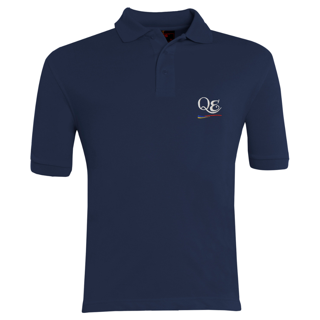 Queen Elizabeth High School Polo Shirt with logo (EMB)
