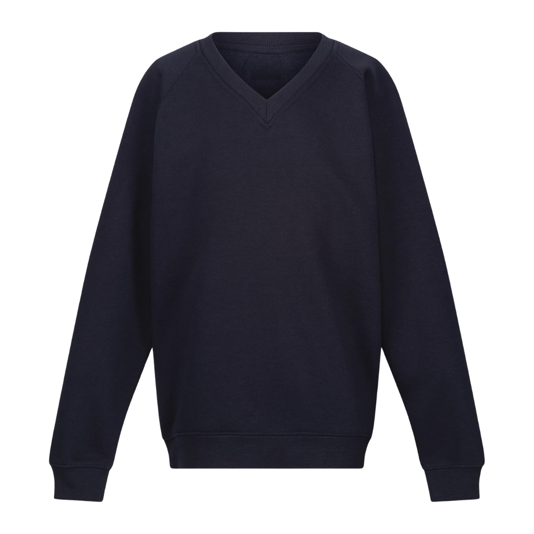 Grange Primary School, V-Neck Sweatshirt in INK Navy (Plain)