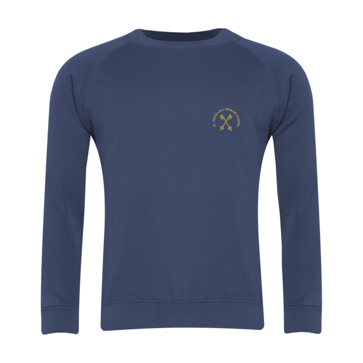 St Peter's RC Primary School Classic Crew Neck Sweatshirt with logo (EMB)