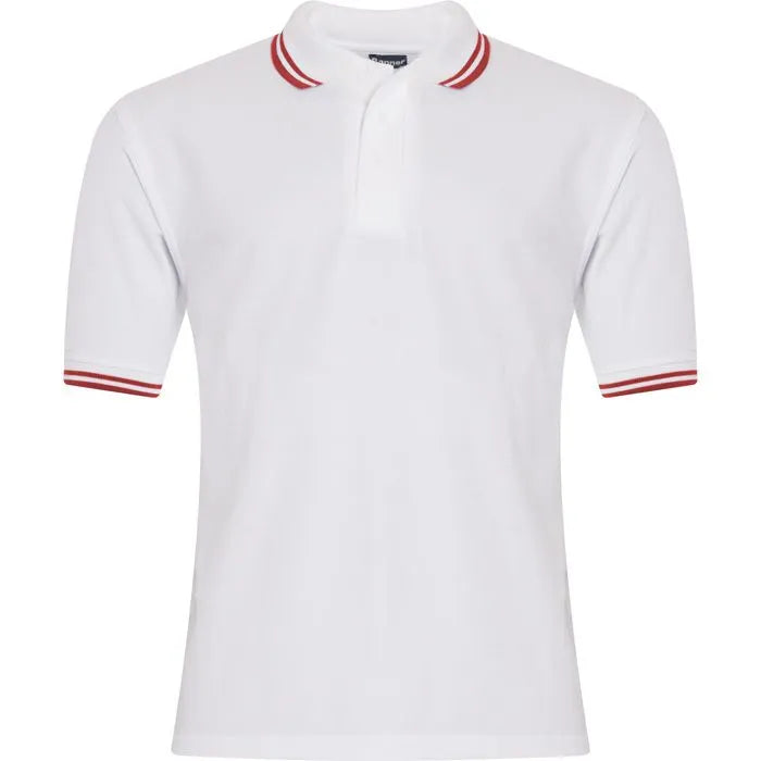 Banner Tipped Penthouse School Polo Shirt 3PT / 0834 | Kids & Adult Sizes