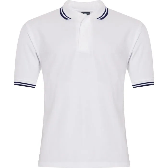Banner Tipped Penthouse School Polo Shirt 3PT / 0834 | Kids & Adult Sizes