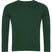 bottle green raglan sweatshirt with crew neck and long sleeves, front view