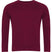 plain burgundy raglan sweatshirt with long sleeves on white background
