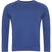 Dark royal blue raglan sweatshirt with long sleeves and crew neck