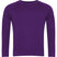 Plain purple raglan sweatshirt, long sleeves, simple crew neck design