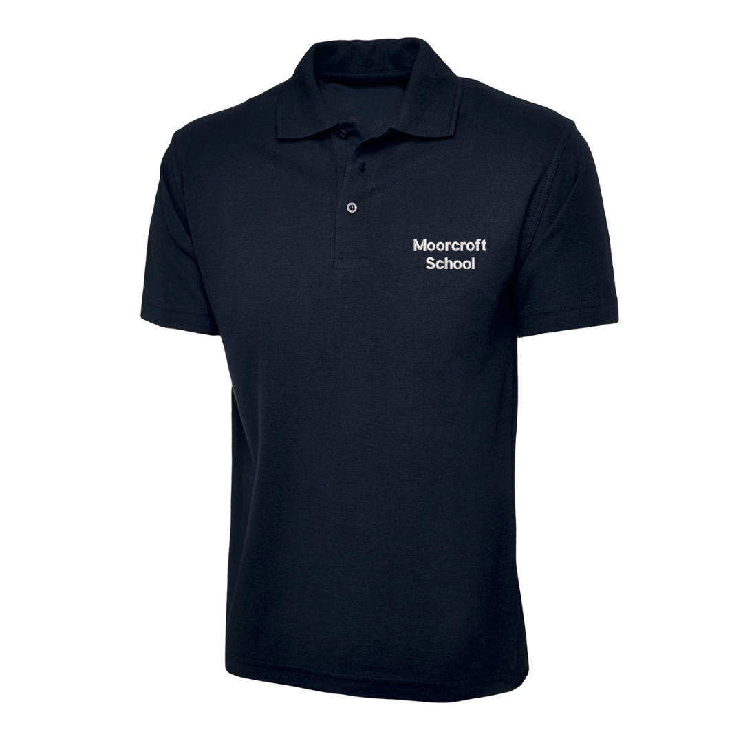 Moorcroft School Classic Polo with logo (EMB)