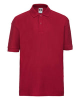Classic Red Russell classic polycotton school polo shirt