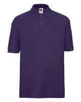 Purple Russell classic polycotton school polo shirt