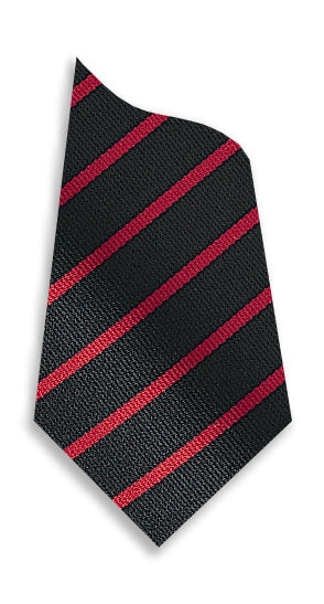 Stock Design Ties Black with Single Red Stripe (5402-9102) - Lynendo Trade Store