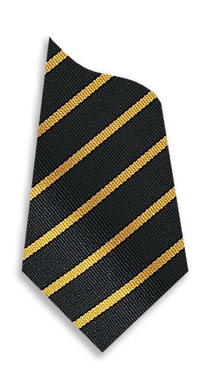 Stock Design Ties Black with Single Gold Stripe (5402-9111) - Lynendo Trade Store