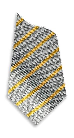 Stock Design Ties Grey with Single Gold Stripe (5402-9112) - Lynendo Trade Store