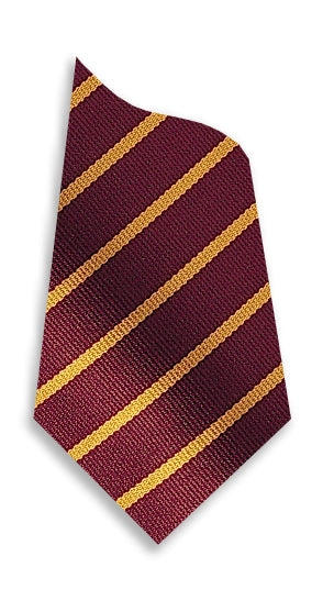 Stock Design Ties Maroon with Single Gold Stripe (5402-9119) - Lynendo Trade Store