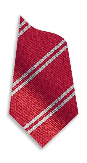 Stock Design Ties Red with double Grey Stripe (5403-9212) - Lynendo Trade Store