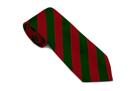 Stock Design Ties in Bottle and Red Equal Stripe (5404-9521) - Lynendo Trade Store