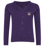 Laxdale Primary School Purple Sweatshirt Cardigan with logo (EMB)