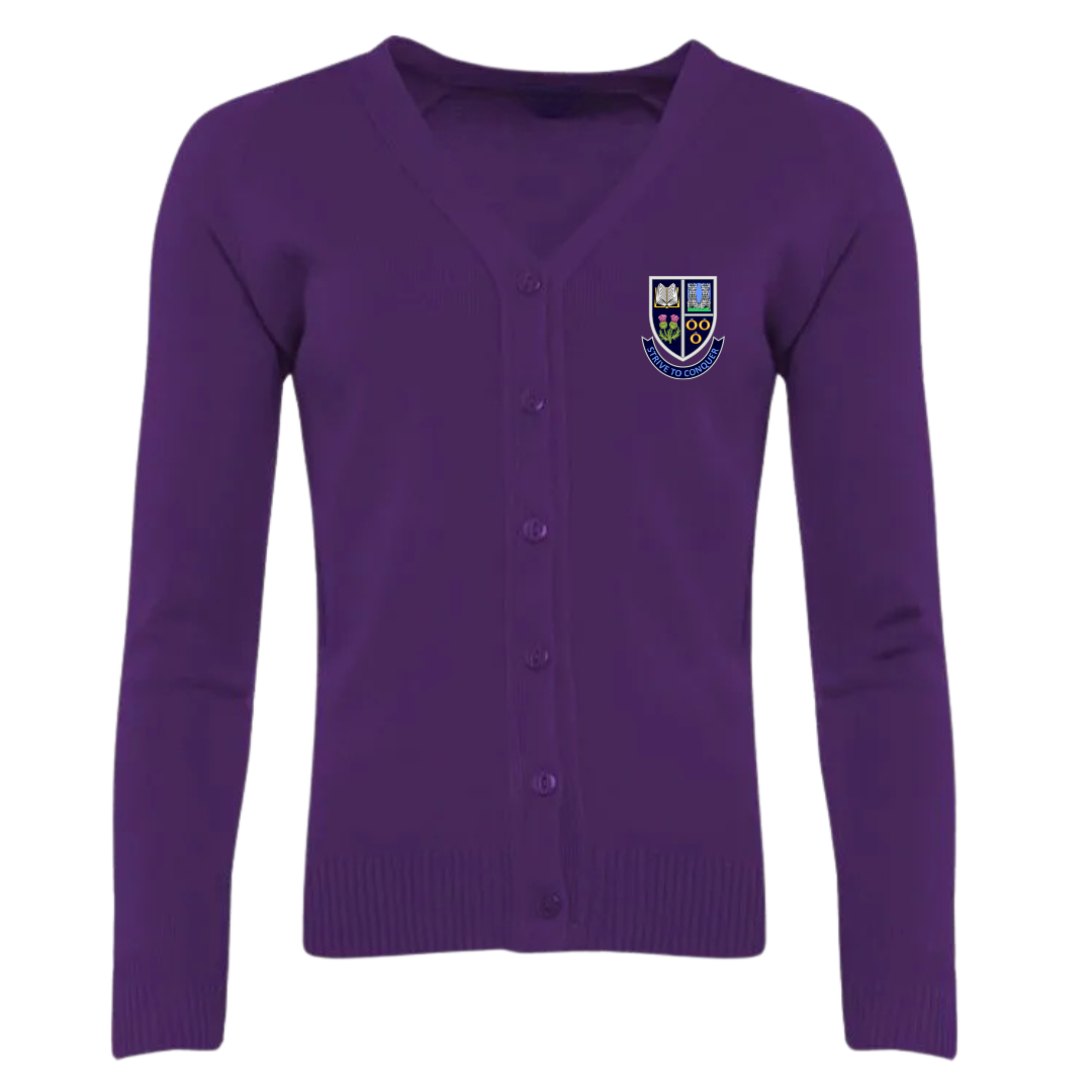 Dykesmains Primary School Purple Premier Knitted Cardigan (EMB)