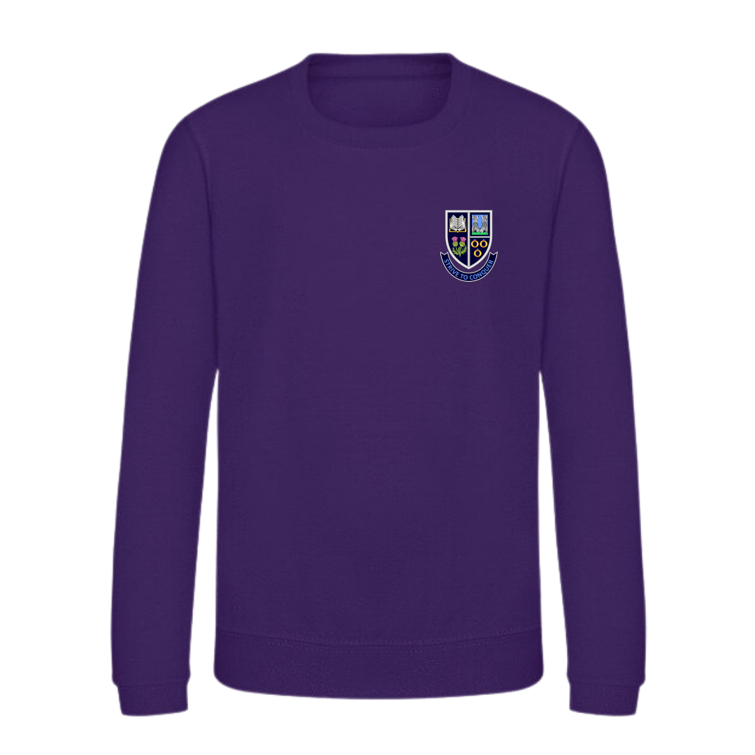 Dykesmains Primary School Purple Sweatshirt (EMB)