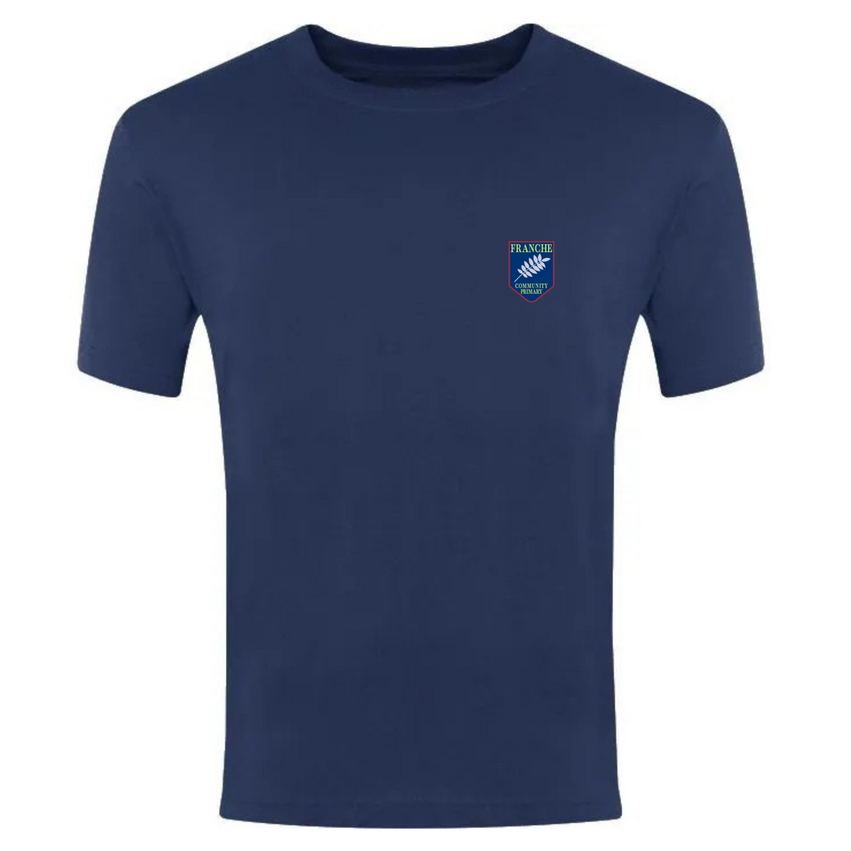 Franche Primary School Navy T Shirt with logo (EMB)