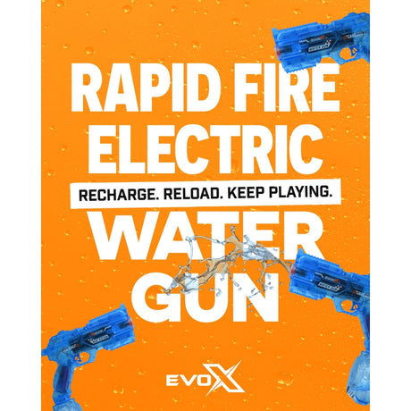 Evo-X Rapid Fire Light Up Electric Water Gun
