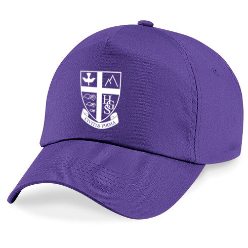 Holy Ghost Primary School Purple Baseball Caps with logo (Print)