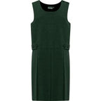 Bottle green Banner Tenby box pleat school pinafore