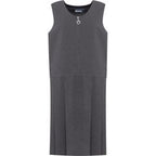 Grey Banner Lynton pleated school pinafore with zip charm