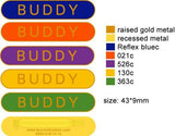 Round End Enamel Bar Badges (6630) - Leonard Hudson Trade Store