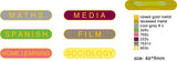 Round End Enamel Bar Badges (6630) - Leonard Hudson Trade Store