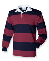 SEWN STRIPE LONG SLEEVE RUGBY SHIRT