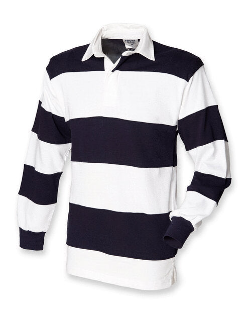 SEWN STRIPE LONG SLEEVE RUGBY SHIRT