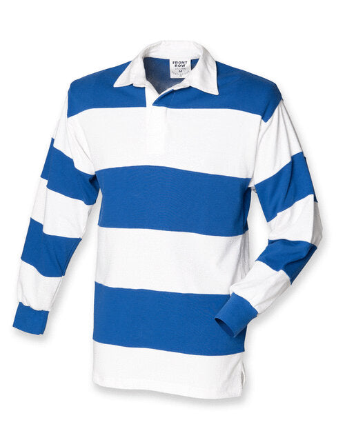 SEWN STRIPE LONG SLEEVE RUGBY SHIRT