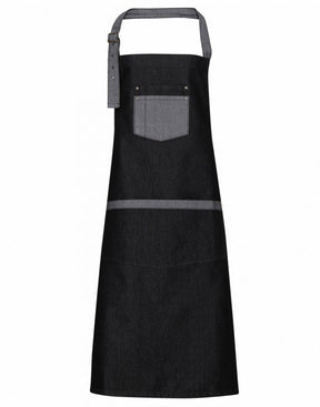 PREMIER WORKWEAR Domain Contrast Denim Bib Apron - Lynendo Trade Store