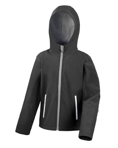 Kids Hooded Softshell Jacket