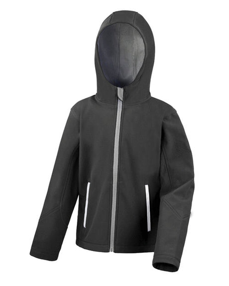 Kids Hooded Softshell Jacket
