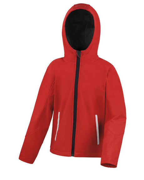 Kids Hooded Softshell Jacket