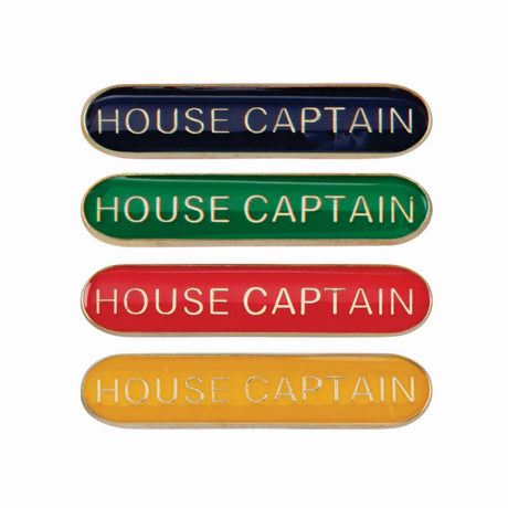 House Captain Round End Enamel Badge-Scholar Bar Badge - Leonard Hudson Trade Store