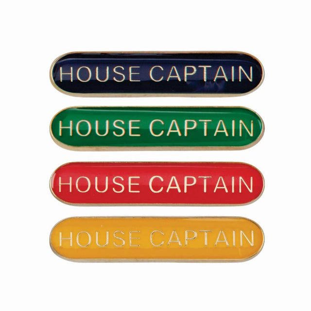 House Captain Round End Enamel Badge-Scholar Bar Badge - Leonard Hudson Trade Store