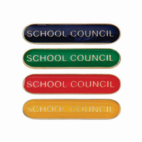School Council Round End Enamel Badge-Scholar Bar Badge - Leonard Hudson Trade Store