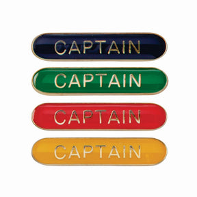 Captain Round End Enamel Badge-Scholar Bar Badge - Leonard Hudson Trade Store