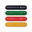 Student of the Month Round End Enamel Badge-Scholar Bar Badge - Leonard Hudson Trade Store