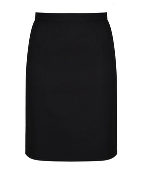 Black Winterbottom's senior girls straight school skirt with back vent