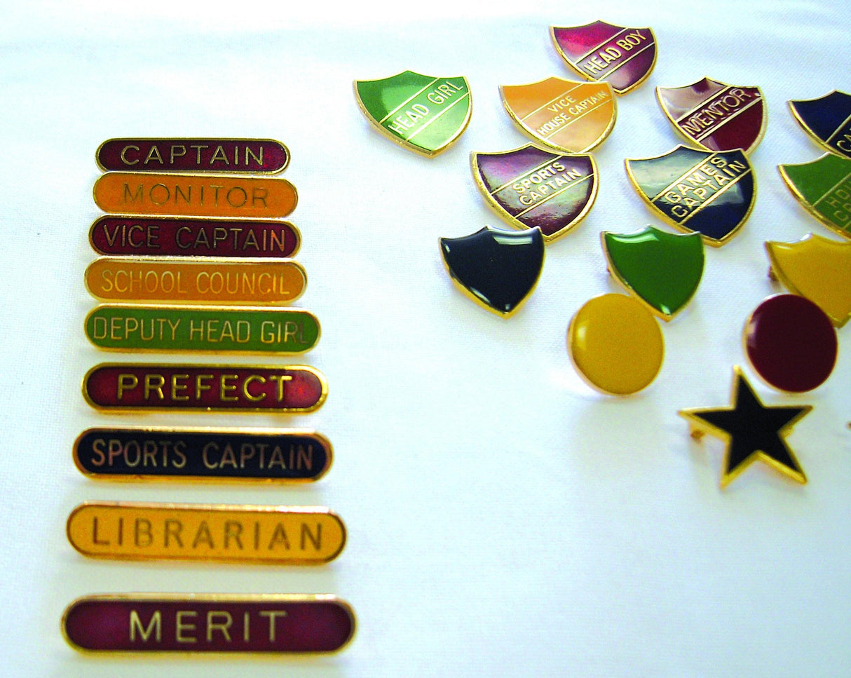 Round End Enamel Bar Badges (6630) - Leonard Hudson Trade Store