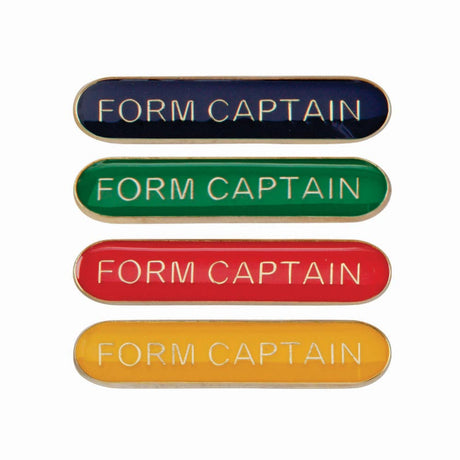 Form Captain Round End Enamel Badge-Scholar Bar Badge - Leonard Hudson Trade Store