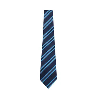 Gravesend Grammar School Cliff House Tie - Navy/ Sky