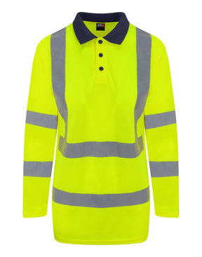 PRO RTX - High Visibility Hv Long Sleeve Polo Shirt - Lynendo Trade Store
