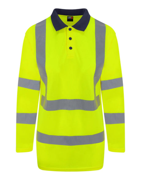 PRO RTX - High Visibility Hv Long Sleeve Polo Shirt - Lynendo Trade Store